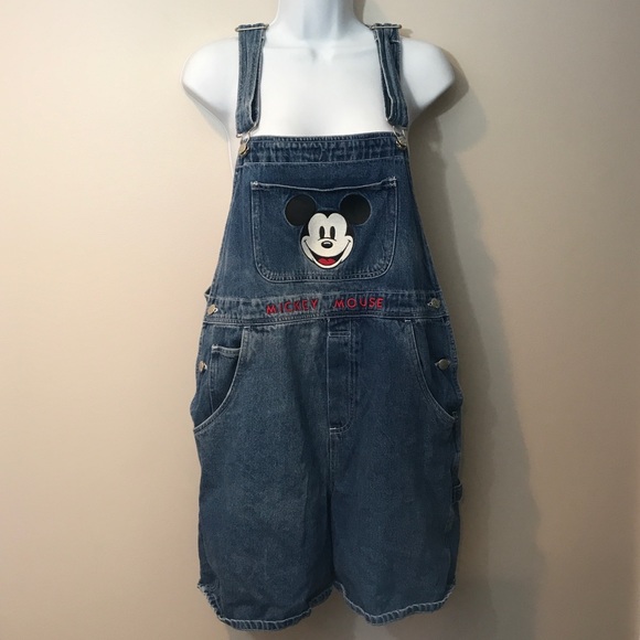 mickey mouse overall shorts